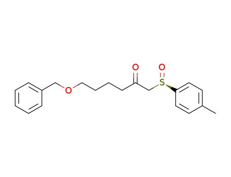 (R<sub>S</sub>)-6-benzyloxy-2-oxohexyl p-tolyl sulfoxide