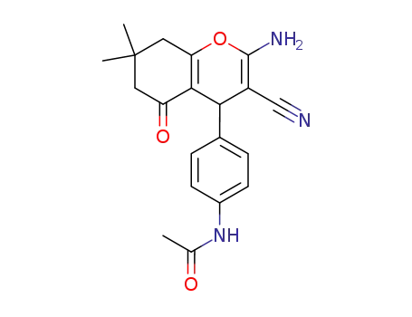 N-[4-(2-amino-3-cyano-7,7-dimethyl-5-oxo-5,6,7,8-tetrahydro-4H-chromen-4-yl)phenyl]acetamide