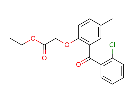 Acetic acid, [2-(2-chlorobenzoyl)-4-methylphenoxy]-, ethyl ester