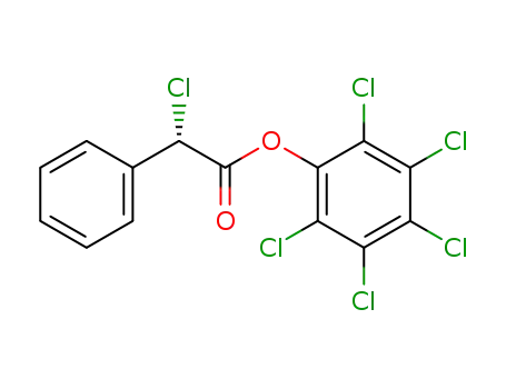 Molecular Structure of 331991-04-9 ((S)-2-chloro-2-phenyl-acetic acid pentachlorophenyl ester)