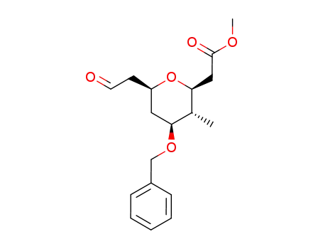 [(2S,3R,4S,6S)-4-Benzyloxy-3-methyl-6-(2-oxo-ethyl)-tetrahydro-pyran-2-yl]-acetic acid methyl ester