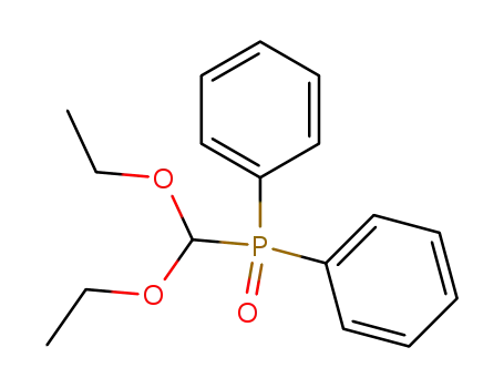 Molecular Structure of 20570-20-1 ((Diethoxymethyl)diphenylphosphine oxide)