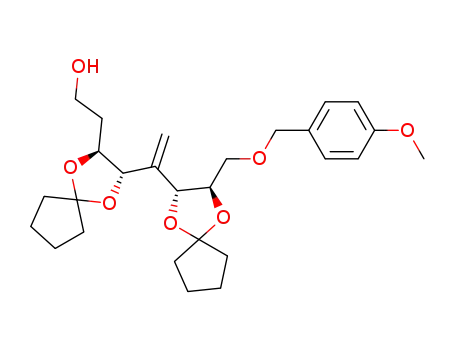 2-((2S,3S)-3-{1-[(2R,3R)-3-(4-Methoxy-benzyloxymethyl)-1,4-dioxa-spiro[4.4]non-2-yl]-vinyl}-1,4-dioxa-spiro[4.4]non-2-yl)-ethanol