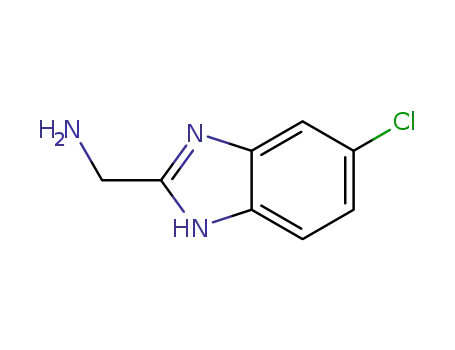 Molecular Structure of 273399-95-4 ((6-CHLORO-1H-BENZO[D]IMIDAZOL-2-YL)METHANAMINE)