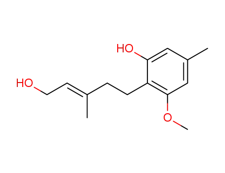 (E)-2-(5-hydroxy-3-methylpent-3-enyl)-3-methoxy-5-methylphenol