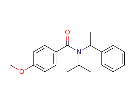 Molecular Structure of 569339-08-8 (Benzamide, 4-methoxy-N-(1-methylethyl)-N-(1-phenylethyl)-)