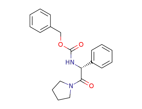 Carbamic acid, [2-oxo-1-phenyl-2-(1-pyrrolidinyl)ethyl]-, phenylmethyl
ester, (R)-
