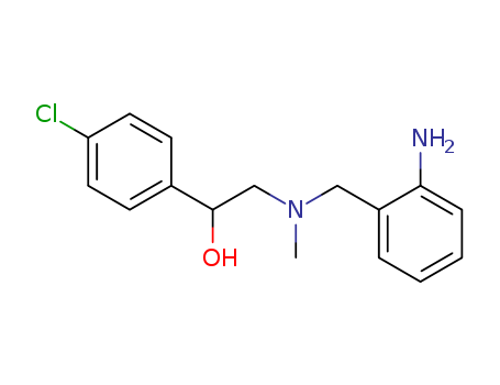 Molecular Structure of 102436-79-3 (Benzenemethanol,
a-[[[(2-aminophenyl)methyl]methylamino]methyl]-4-chloro-)