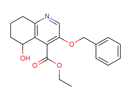 4-Quinolinecarboxylic acid,
5,6,7,8-tetrahydro-5-hydroxy-3-(phenylmethoxy)-, ethyl ester