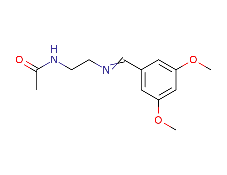 Molecular Structure of 219686-72-3 (N-(3,5-dimethoxybenzylidene)-N'-acetylethylenediamine)