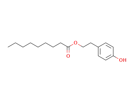 β-(4-Hydroxy)phenylethyl nonanoate