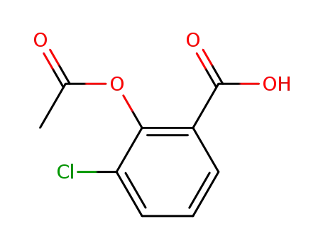 Molecular Structure of 16534-19-3 (2-(acetylocy)-3-chlorobenzoic acid)