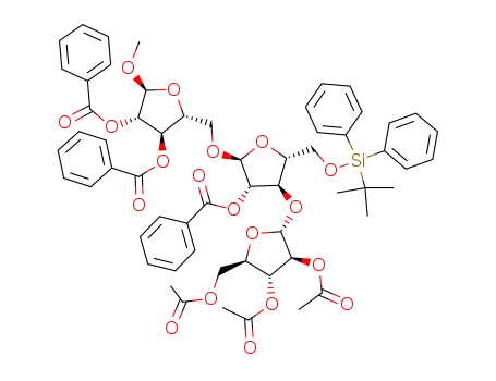 methyl 5-O-[3-O-(2,3,5-tri-O-acetyl-α-D-arabinofuranosyl)-2-O-benzoyl-5-O-tert-butyldiphenylsilyl-α-D-arabinofuranosyl]-2,3-di-O-benzoyl-α-D-arabinofuranoside