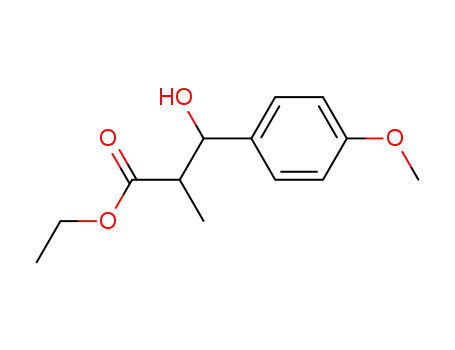Molecular Structure of 27961-57-5 (ethyl 3-hydroxy-3-(4-methoxyphenyl)-2-methylpropanoate)