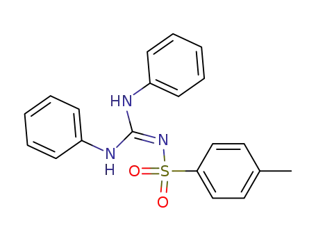 Molecular Structure of 17046-91-2 (Benzenesulfonamide, N-[bis(phenylamino)methylene]-4-methyl-)