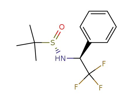 (+)-(S<SUB>S</SUB>,S)-2-methyl-N-(2,2,2-trifluoro-1-phenylethyl)propane-2-sulfinamide