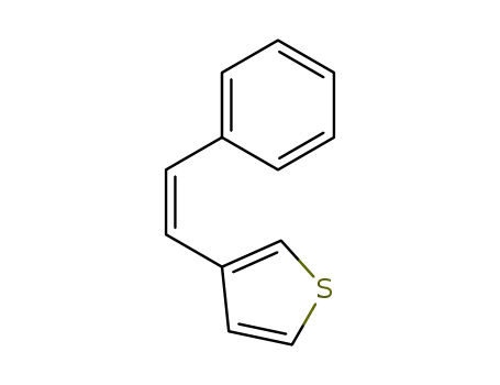 Molecular Structure of 30158-82-8 ((Z)-3-(2-phenylethenyl)thiophene)