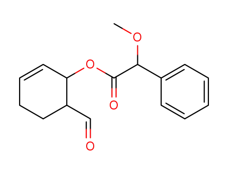 Methoxy-phenyl-acetic acid 6-formyl-cyclohex-2-enyl ester