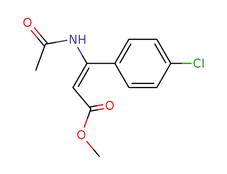 2-Propenoic acid, 3-(acetylamino)-3-(4-chlorophenyl)-, methyl ester,
(2E)-