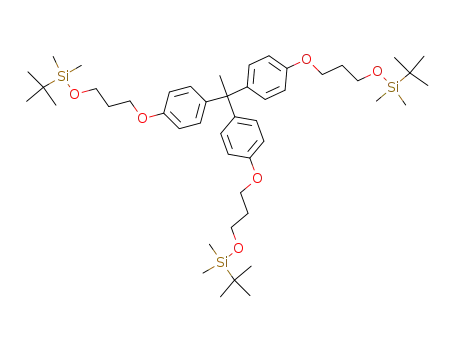 1,1,1-tris[4-(3-[tert-butyldimethylsilyloxy]propyloxy)phenyl]ethane