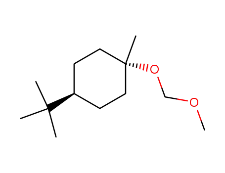 Molecular Structure of 89726-88-5 (Cyclohexane, 4-(1,1-dimethylethyl)-1-(methoxymethoxy)-1-methyl-,
trans-)