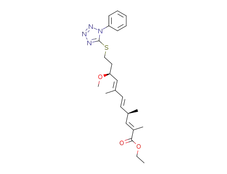 (2E,5E,7E)-(4R,9S)-9-Methoxy-2,4,7-trimethyl-11-(1-phenyl-1H-tetrazol-5-ylsulfanyl)-undeca-2,5,7-trienoic acid ethyl ester