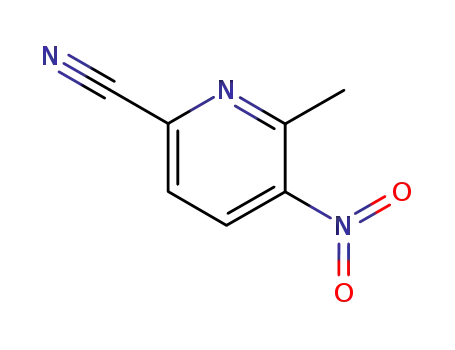 Molecular Structure of 65169-58-6 (6-Cyano-2-methyl-3-nitropyridine)