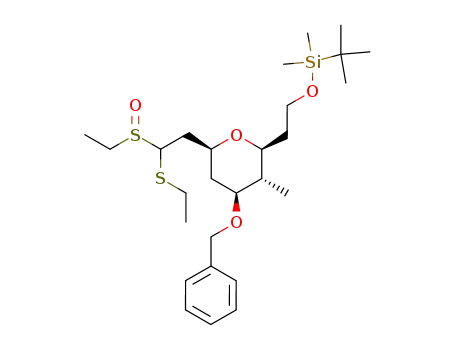 {2-[(2S,3R,4S,6S)-4-Benzyloxy-6-(2-ethanesulfinyl-2-ethylsulfanyl-ethyl)-3-methyl-tetrahydro-pyran-2-yl]-ethoxy}-tert-butyl-dimethyl-silane