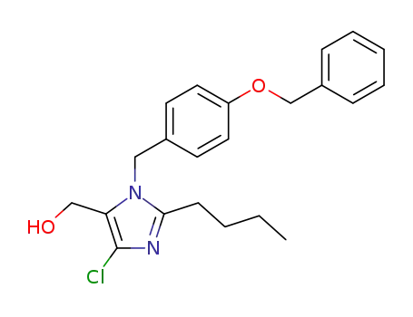 Molecular Structure of 114799-98-3 (1H-Imidazole-5-methanol,
2-butyl-4-chloro-1-[[4-(phenylmethoxy)phenyl]methyl]-)