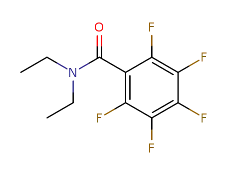Molecular Structure of 889-98-5 (Benzamide, N,N-diethyl-2,3,4,5,6-pentafluoro-)