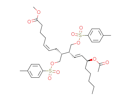 10-nor-9,11-secoprostaglandin F<sub>2α</sub> 15-acetate 9,11-ditosylate methyl ester