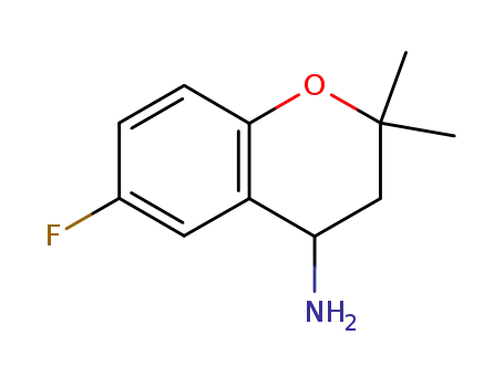 Molecular Structure of 226922-93-6 (6-fluoro-2,2-dimethyl-3,4-dihydro-2H-chromen-4-amine)