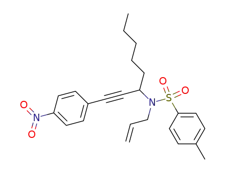 N-allyl-4-methyl-N-(1-(4-nitrophenyl)oct-1-yn-3-yl)benzenesulfonamide