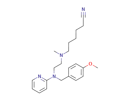 N-[2-[N-(4-methoxybenzyl)-N-(2-pyridyl)amino]ethyl]-N-methyl-6-aminohexanonitrile