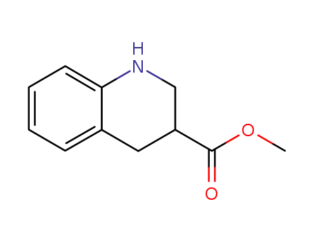 Molecular Structure of 177202-62-9 (3-Quinolinecarboxylic acid, 1,2,3,4-tetrahydro-, methyl ester)