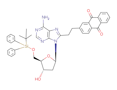 5'-O-tert-butyldiphenylsilyl-8-[(anthraquinon-2-yl)ethyl]-2'-deoxyadenosine