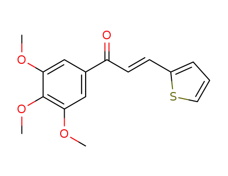 Molecular Structure of 127034-43-9 ((E)-3-(2-thienyl)-1-(3,4,5-trimethoxyphenyl)-3-phenylprop-2-en-1-one)