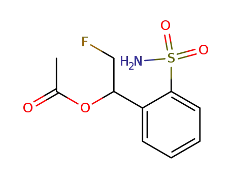 2-(1-acetoxy-2-fluoroethyl)benzenesulfonamide