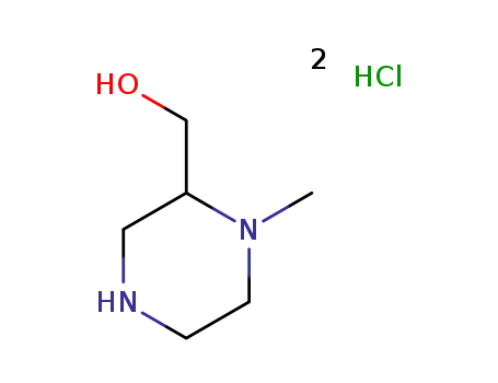 Molecular Structure of 1312784-83-0 ((1-methyl-2-piperazinyl)methanol dihydrochloride)