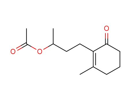 Acetic acid 1-methyl-3-(2-methyl-6-oxo-cyclohex-1-enyl)-propyl ester