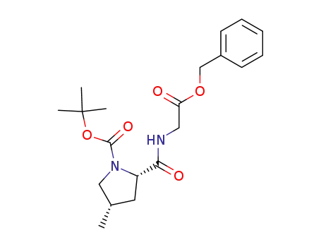 N-tert-butyloxycarbonyl-(2S,4S)-4-methylprolyl-glycine benzyl ester