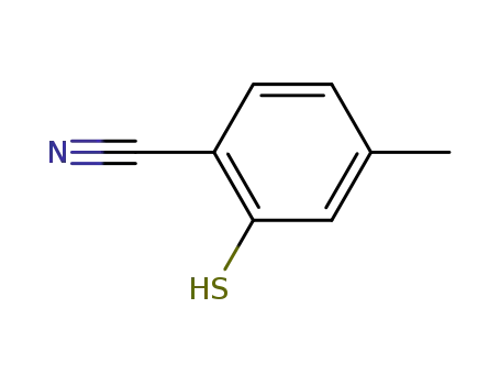 Molecular Structure of 613263-26-6 (2-mercapto-4-methylbenzonitrile)