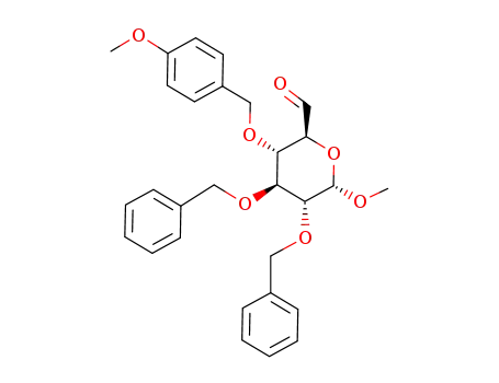 (2S,3S,4S,5R,6S)-4,5-Bis-benzyloxy-6-methoxy-3-(4-methoxy-benzyloxy)-tetrahydro-pyran-2-carbaldehyde