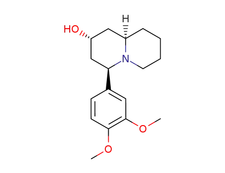 2H-quinolizin-2-ol, 4-(3,4-dimethoxyphenyl)octahydro-, (2S,4S,9aS)-