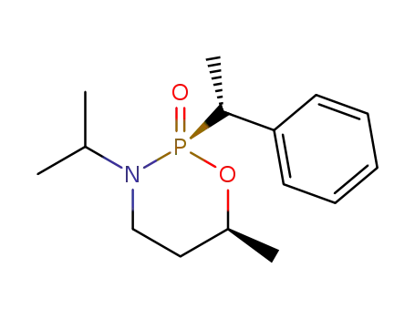 (S)-(2u,6l,1'u)-3-(1-methylethyl)-2-(1'-phenylethyl)-6-methyl-1,3,2-oxazaphosphorinane 2-oxide