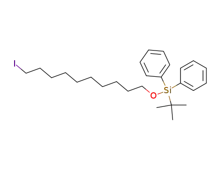 Molecular Structure of 189945-43-5 (Silane, (1,1-dimethylethyl)[(10-iododecyl)oxy]diphenyl-)
