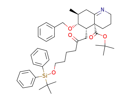 (4aR,5S,6R,7S)-tert-butyl 6-benzyloxy-5-(6-(tert-butyldiphenylsilyloxy)-2-oxohexyl)-7-methyl-2,3,4,4a,5,6,7,8-octahydroquinoline-4a-carboxylate