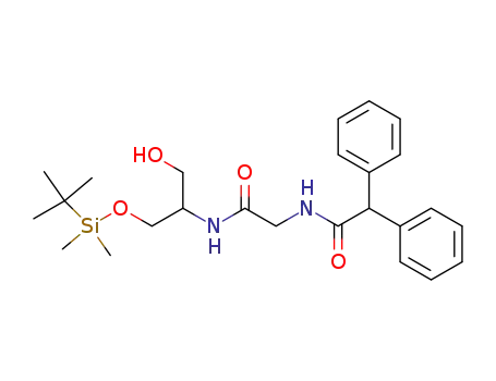 <i>N</i>-{[2-(<i>tert</i>-butyl-dimethyl-silanyloxy)-1-hydroxymethyl-ethylcarbamoyl]-methyl}-2,2-diphenyl-acetamide