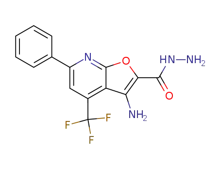 2-carbohydrazide-3-amino-4-trifluoromethyl-6-phenylfuro-<2,3-b>-pyridine