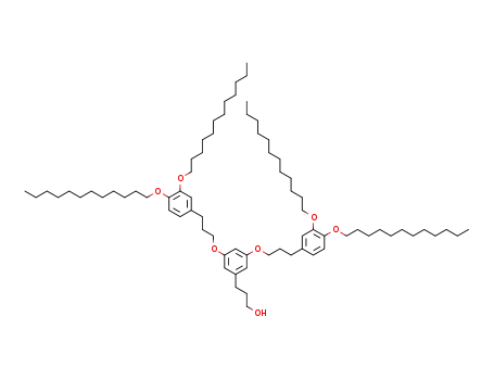 3-{3,5-bis[3-(3,4-bis(dodecyl-1-oxy)phenyl)propyl-1-oxy]phenyl}propan-1-ol